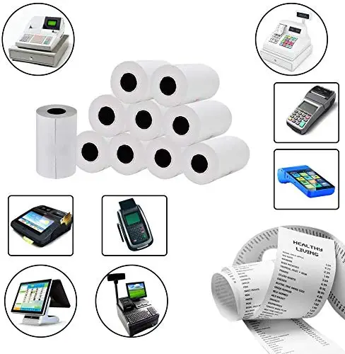 Thermal Paper Rolls | Pack of 10 | 57mm X 15mtr | 55 GSM - Image 2