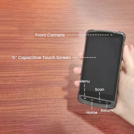 Newland MT90 1D & 2D Handheld Mobile Terminal | 4+64GB ROM | 5" Display | NFC | WIFI+USB - Image 4